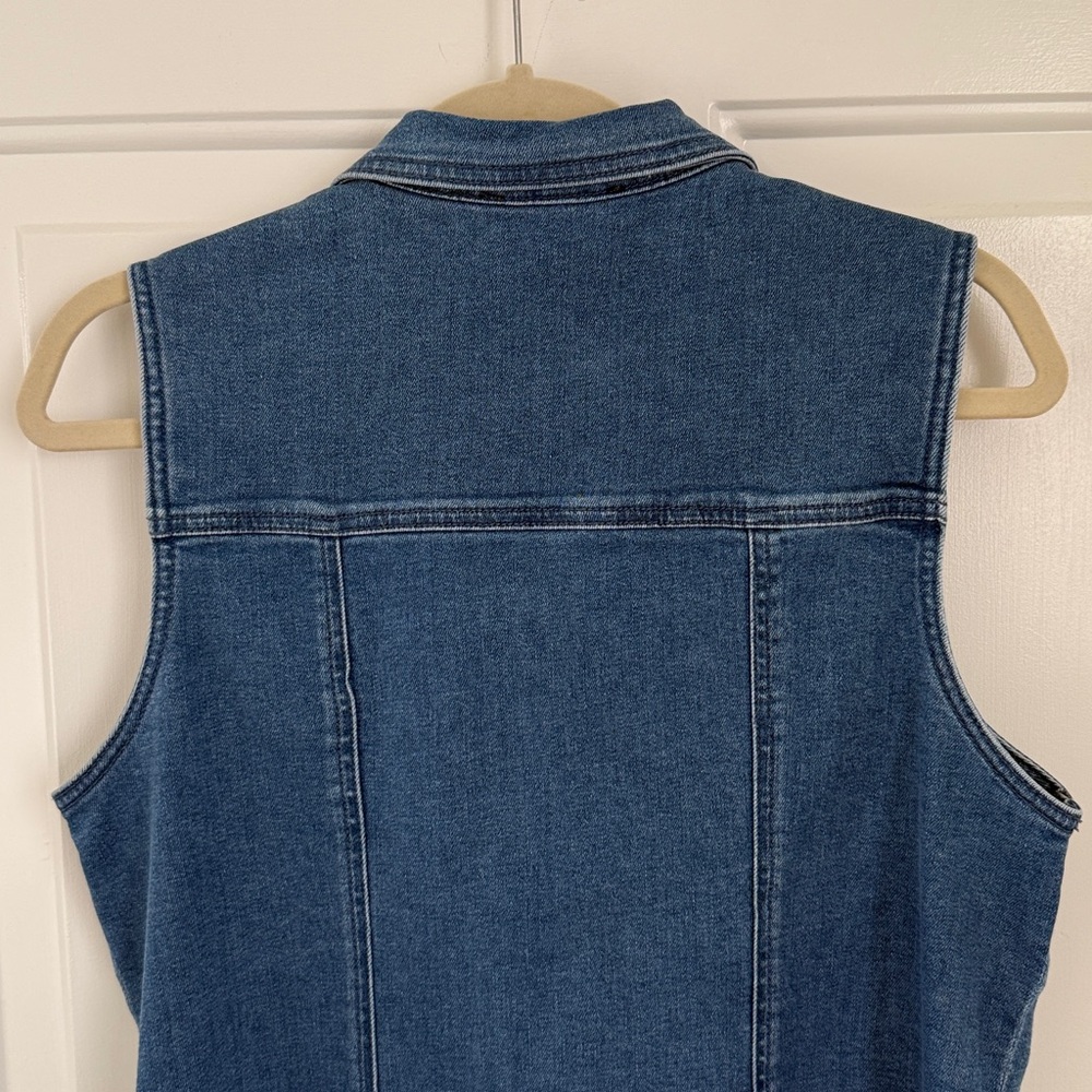 Sanctuary Denim Fitted Vest - Size Large - Picture 6 of 8
